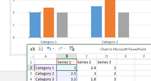 How To Insert Chart Data in PowerPoint 2013 3