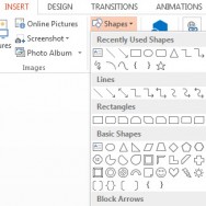 How To Insert Shapes in PowerPoint 2013 1