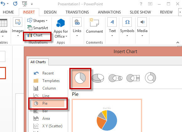 How To Make Pie Chart In Powerpoint 2013