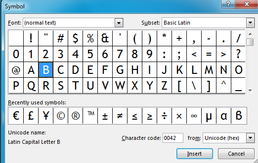 Insert Symbols and Equations in PowerPoint 2013 12