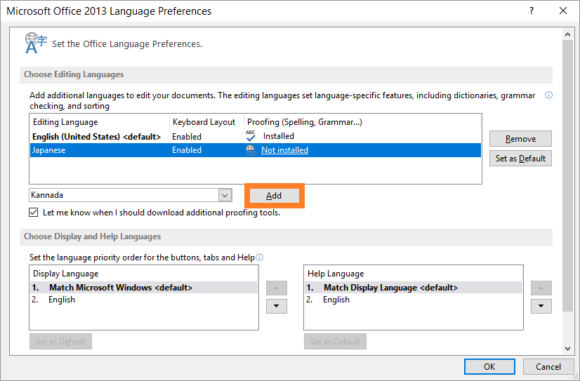 how to change language on powerpoint