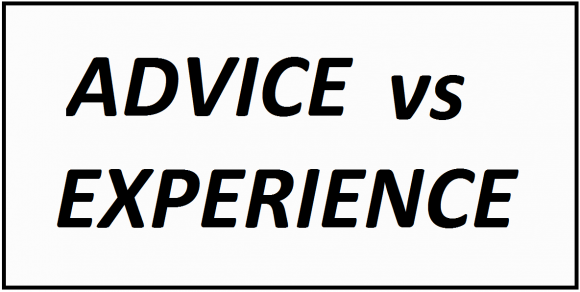 Lessons - Advice vs Experience - FreePowerPointTemplates