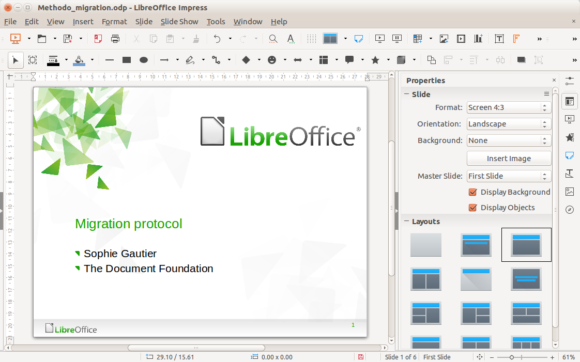 how to use presentation in libreoffice