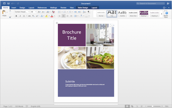 Microsoft Office 2016 for Mac (Updated Preview) 2