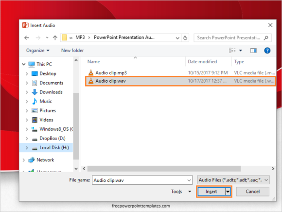 Music -- Insert - Audio - PowerPoint 2013 - 2 - FreePowerPointTemplates