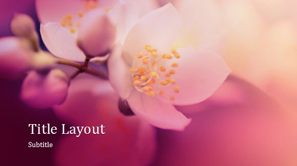 Nature Flower Template for PowerPoint Online 1