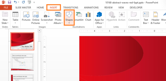 Navigation -- INSERT - Shapes - FreePowerPointTemplates