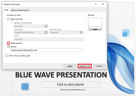 Page Numbers -- Insert - Slide Number - 2 - FreePowerPointTemplates