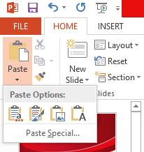 paste in powerpoint keep source formatting