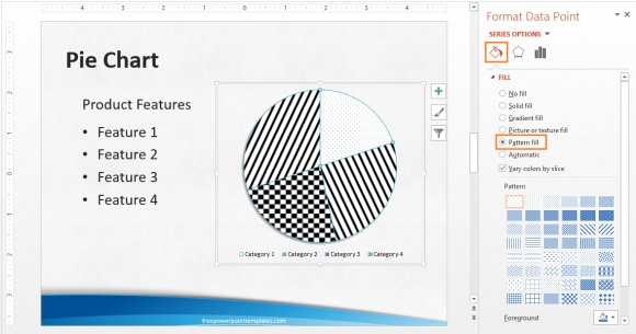 Patterns - Fill Pattern - PowerPoint 2013 - More Options - 2 - FreePowerPointTemplates