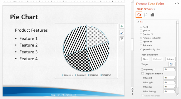 Patterns - Fill Pattern - PowerPoint 2013 - More Options - FreePowerPointTemplates