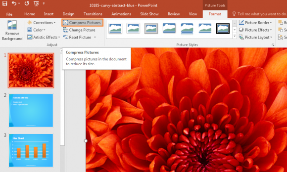 Photographs - Pictures - Compress Pictures - PowerPoint 2016 - FreePowerPointTemplates
