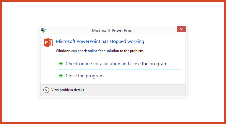 powerpoint presentation links not working