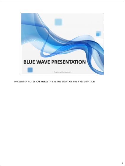 Presenter Notes -- VIEW - Notes Page - 2 - PowerPoint 2013 - FreePowerPointTemplates