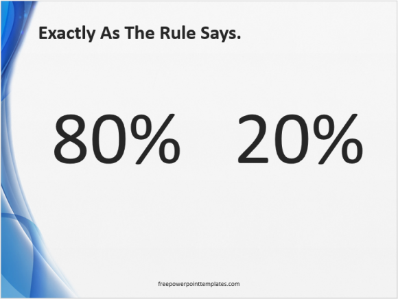 Preview - The 80 20 Rule - FreePowerPointTemplates