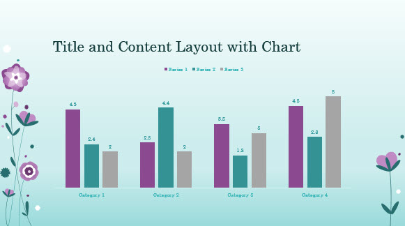 Purple Flowers Template for PowerPoint Online 2