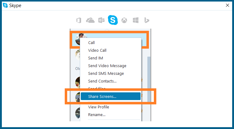 skype give presentation rights