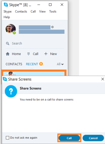 skype give presentation rights