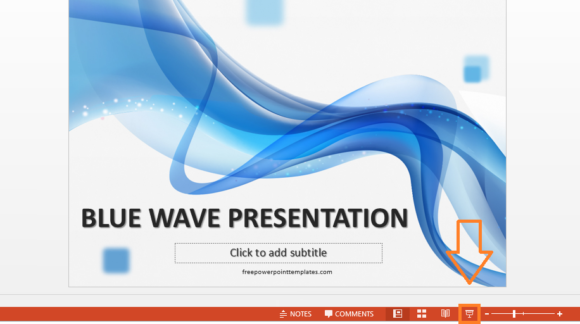 Slide Show -- Button - PowerPoint 2013 - FreePowerPointTemplates
