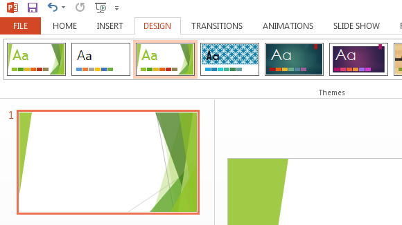 Slide Themes in PowerPoint 2013 1