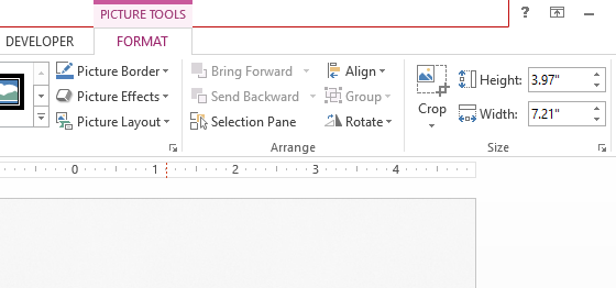 Snipping Tool -- PowerPoint 2016 - Ribbon Toolbar - FORMAT - FreePowerPointTemplates