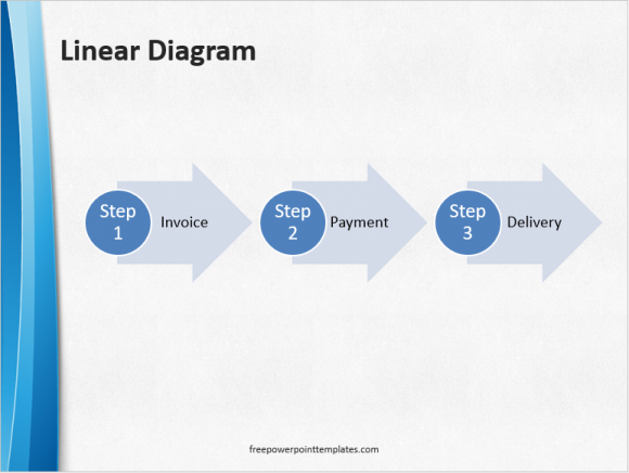 Steps - Linear Diagram - 2 - FreePowerPointTemplates