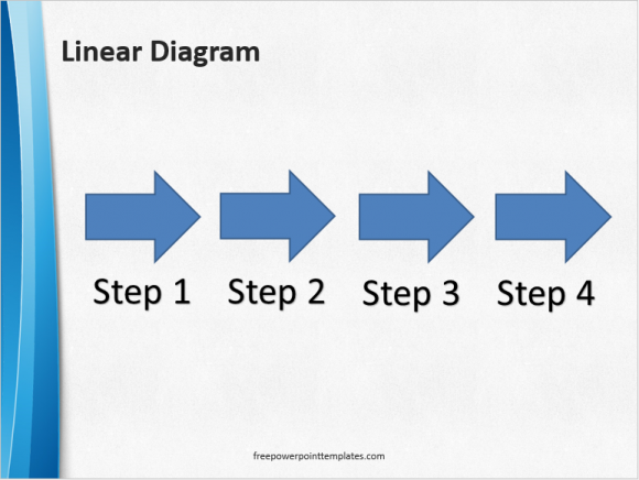 Text Slides - Linear Diagram - FreePowerPointTemplates