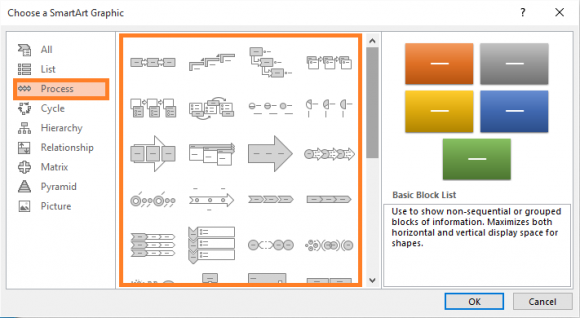 Diagrams - SmartArt - Processes - FreePowerPointTemplates