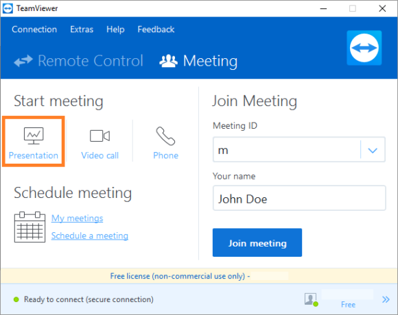 TeamViewer -- Meeting - Presentation - Teamviewer 12 - FreePowerPointTemplates