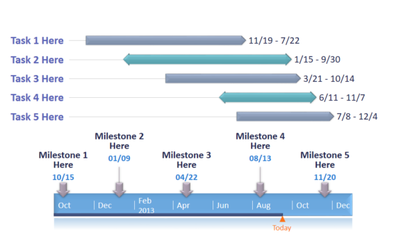 Timeline -- Timeline Example - Gantt - 2 - FreePowerPointTemplates