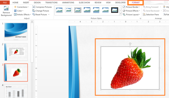 Transparent -- Picture Tools - Format - FreePowerPointTemplates\