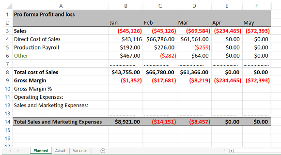 Variance Analysis -- Cover - 580 - FreePowerPointTemplates