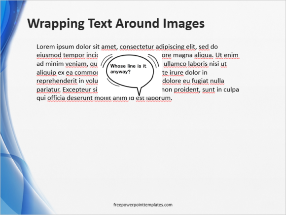 Wrap Text -- Spacebar and Shift - 1 - FreePowerPointTemplates