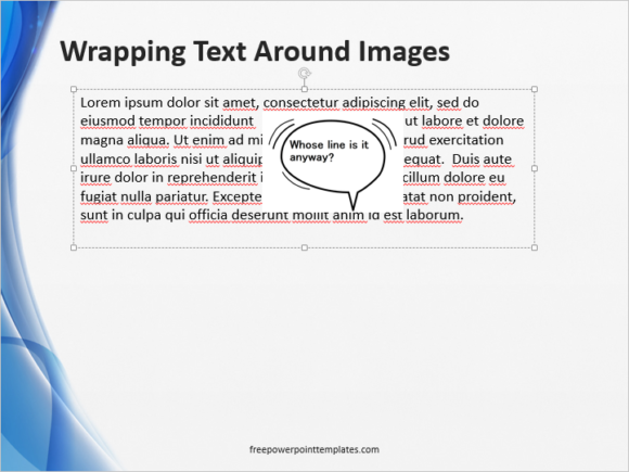 How To Wrap Text Around An Image In Powerpoint Free Powerpoint Templates 9169